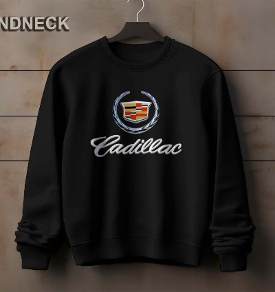 Cadillac Logo Sweatshirt Elegant Design Us Size