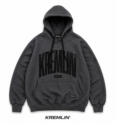Kremlin Surge - Pullover Hoodie Typo Graphic Hd Caviar