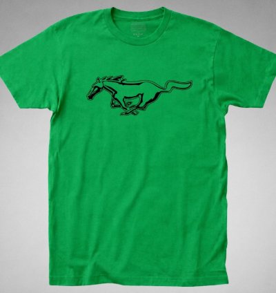 Mustang Irish Green T-shirt Muscle Car Auto Shelby Boss Automobile Classic 70s 80s Horse