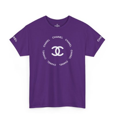 Chanel Logo Circle Purple T-shirt - Size Usa