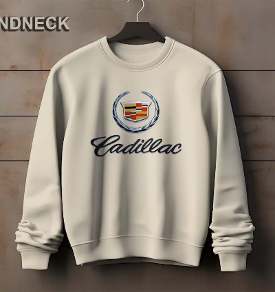 Cadillac Logo Sweatshirt Elegant Design Us Size