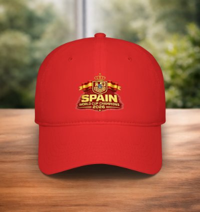 Spain Champions 2026 Baseball Cap Football World Cup Winner Hat Red