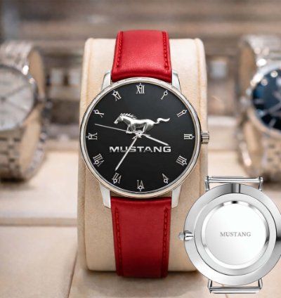 Ford Mustang American Flag Mf69 Sport Metal Watch