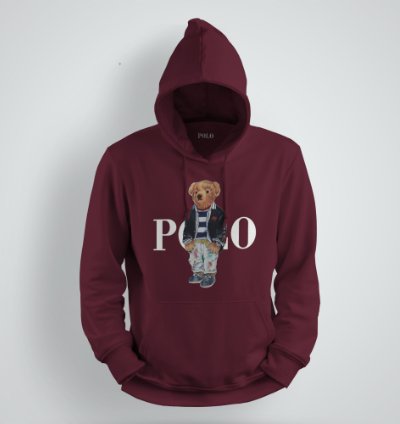 Hoodie Polo Ralph Lauren Polo Bear Fleece Maroon