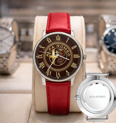 Alfa Romeo Logo Sport Metal Watch