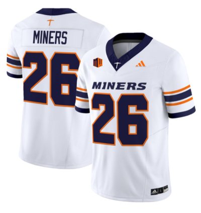 Miners Jersey 26 Utep Miners 2016 Vapor Limited Stitched White