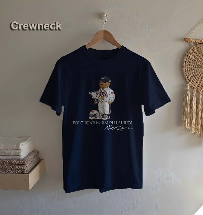 Polo T-shirt Bear Racer Design For Men Us Size