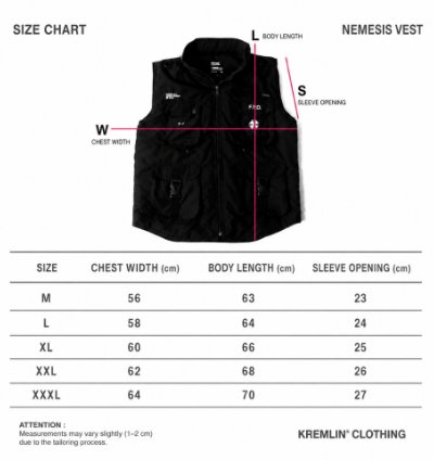 Kremlin Black Utility Vest Nemesis