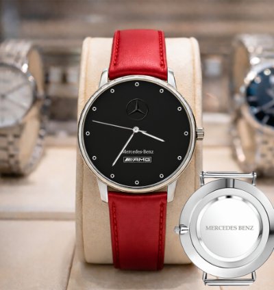 Mercedes Benz Logo Blue Series Sport Metal Watch Mb1