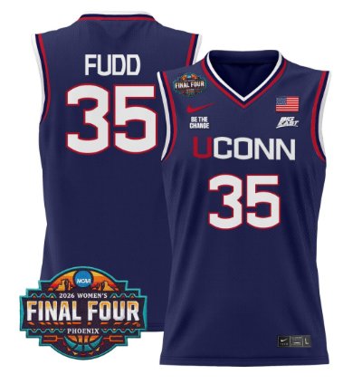 Azzi Fudd Jersey 35 Uconn Huskies 2026 Tournament Final Four Stitched Navy