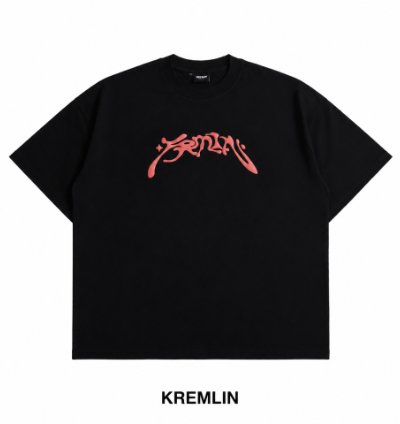 Kremlin Oversized Puff T-shirt Black - Hollow