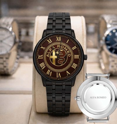 Alfa Romeo Logo Sport Metal Watch