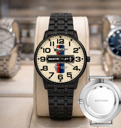 Ford Mustang Clasik Sport Metal Watch