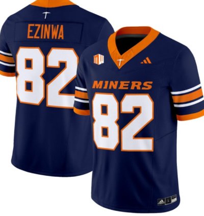 Judah Ezinwa 82 Utep Miners Football Jersey 2016 Vapor Limited All Stitched