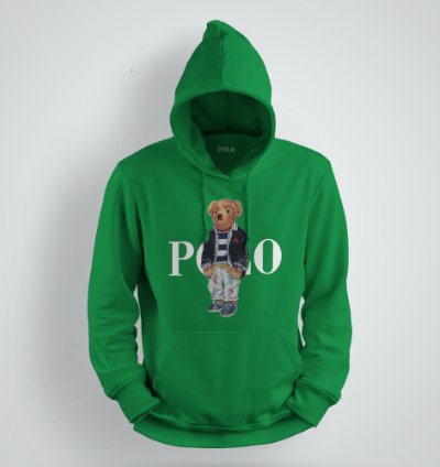 Hoodie Polo Ralph Lauren Polo Bear Fleece Irish Green
