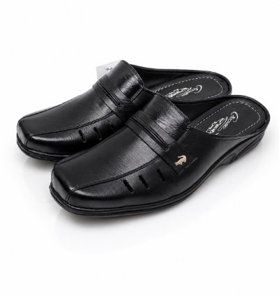Mens Genuine Leather Mule Sandals Premium Cowhide Slip On Shoes Casual Leather Clogs Comfortable Summer Walking Shoes...