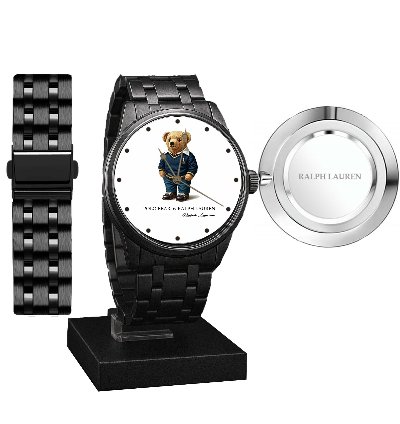Polo Watch Luxury Preppy Bear Design With