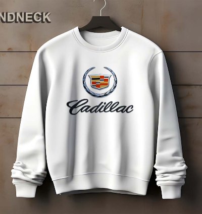 Cadillac Logo Sweatshirt Elegant Design Us Size