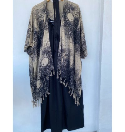 Relaxed Fit Kimono Dress Set