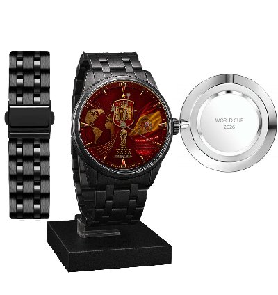 Spanish Team Logo Watch 2026 World Cup Elegant Design Suitable For Spanish Football Team Supporters