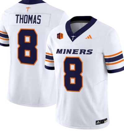 Kam Thomas 8 Utep Miners Football Jersey 2016 Vapor Limited All Stitched