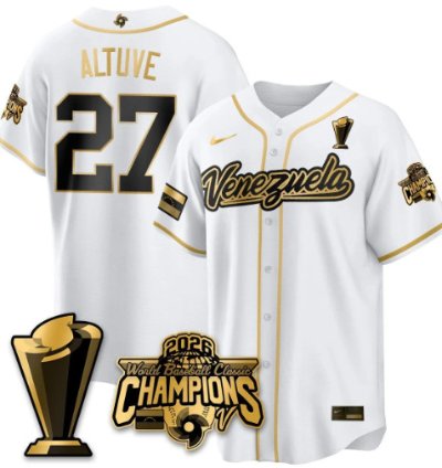 Altave 27 Venezuela Baseball Jersey 2026 World Baseball Classic Champions Limited Stitched