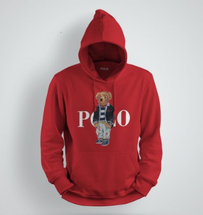 Hoodie Polo Ralph Lauren Polo Bear Fleece Red