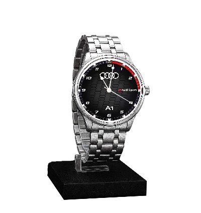 Luxury Audi Sport Logo Watch Super Car Inspired Automotive Stainless Steel