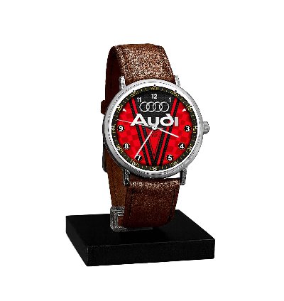 Audi Super Car Watch Inspired Automotive Sportcar Red Dial Watches