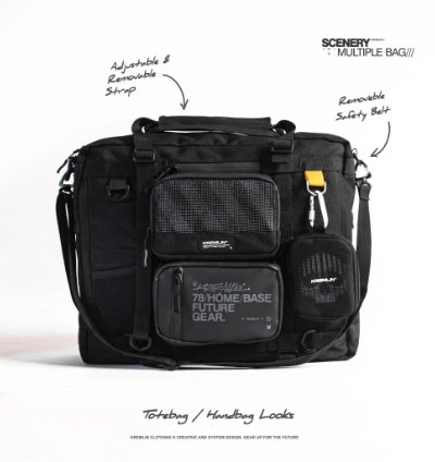 Kremlin Scenery - Multiple Bag 4 In 1 Hand Totebag Backpack Slingbag